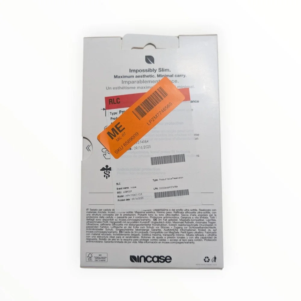 A3-U Incase Slim Hard Case w/‎ Magsafe for Apple iPhone 16 - Clear ⬇️